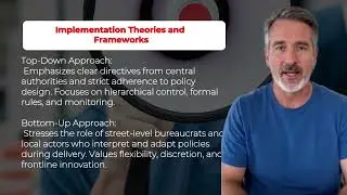 Public Policy and Administration Module 4  Policy Implementation; Challenges, Strategies, and Instit