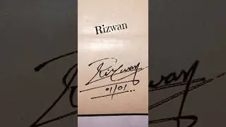 Rizwan name signature style #nscalligraphy