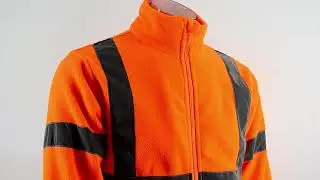 SMASYS High Vis Fleece Sweatshirt Reflective Hoodie