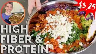 Enchilada Dense Bean Salad is High Protein, High Fiber, Low Cost