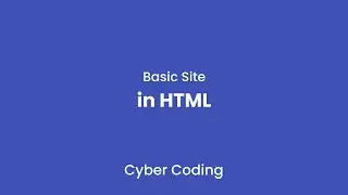 How to Create a Basic HTML site
