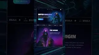 Meme coin website design and development for SUILANA #websitedesign #memecoin #nexuxlab