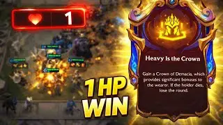 This Augment Won Me the Game at 1 HP… Crown of Demacia Is Broken | TFT Set 16