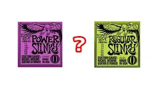 ギターの弦で音の太さはどれ程変わるのか？