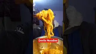 Trying devils noodles for the first time #devils #noodles #mukbang #vlog #review #food #shorts #fyp