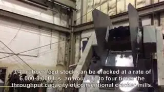 Hydraulic Cracker Mill | Crumb Rubber Processing machine | Crumb Rubber Machinery | Tire Recycling