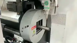 Side mounted semi-automatic feeding laser pipe cutting machine