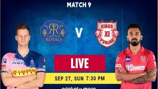 IPL LIVE 2020 || RR vs KXIP