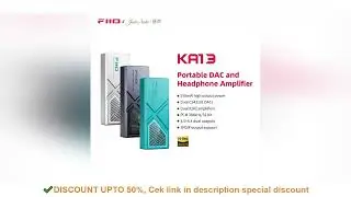 FiiO KA13 Dual CS43131 Portable DAC Amplifier for IOS/Android 3.5mm and 4.4mm Balanced Output, 550mW