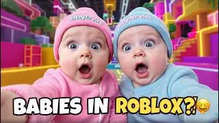 Настоящие младенцы впервые знакомятся с Roblox 😱👶 (Видеоблог про младенца с искусственным интелле...