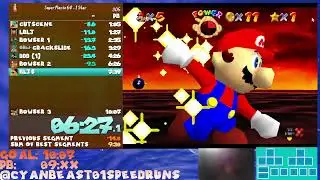 Super Mario 64 1 Star Speedrun [9:40.5] *Personal Best*