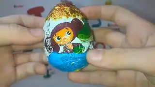 Шоколадные яйца с героями мультфильма крокодил Гена и Чебурашка. Open chocolate egg.