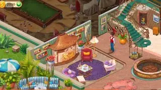 Hidden Hotel: Miami Mystery - Level 1-4 gameplay finding object puzzle match blast building game