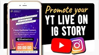 How to Promote Your Youtube Live Stream on Instagram Story (Step by Step IG STORY TUTORIAL)