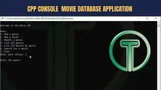 console application trivial movie in cpp || CPP fyp project with source code || Thinkswithyou