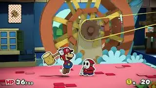 Paper Mario Color Splash 100% Walkthrough Part 3 - Cherry Lake 2 & Bloo Bay Beach