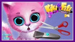 Fun Animal Care - Cute Kitten Hair Makeover - Cat Hair Salon Puppy Dress Up Kids Games