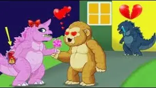 POOR BABY GODZILLA vs. KONG LIFE : GODZILLA VS KONG HALLOWEEN | Godzilla Animation Cartoon #cartoon