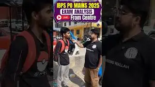IBPS PO Mains 2025 Exam Review #ibpspomains2025 #examreview #pw #bankingwallah