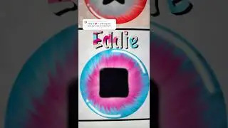 eye series | eddie🩵🩷🤍 | #shorts #procreate #digitalart #shortsviral #satisfying #art
