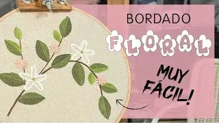 Bordado floral fácil para principiantes 🌸 | Solo 3 puntos y un resultado precioso