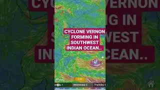 Cyclone Vernon Forming Over Southwest Indian Ocean!!!! High Alert Issued!!
