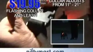 Flashing and Reflective Safety Dog Collar with Leash