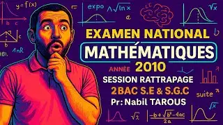 📘 Examen National Maths 2010 ✅ Corrigé Complet 2BAC S.E & S.G.C | Session Rattrapage 📊📐