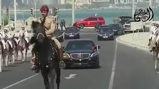 مراسم إستقبال السلطان هيثم بدولة قطر🇴🇲🇶🇦