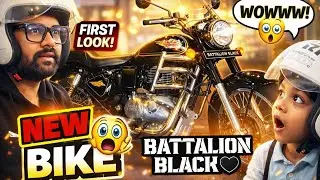 Aakhirkar Sapna Poora Hua 😍 | New Bullet Battalion Black | First Ride Black Beast Aa Gayi Khush Dekh