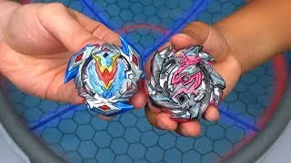 HELL SALAMANDER vs WINNING VALKYRIE | REAL LIFE ANIME STADIUM Beyblade Burst Super Z Chouzetsu