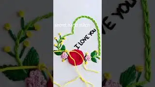 Beautiful love embroidery #shortvideo #embroiderydesigns #trending