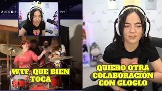 STARYUUKI REACCIONA A GLOGLO TOCANDO BATERIA + QUIERE TENER OTRA COLABORACIÓN CON ÉL