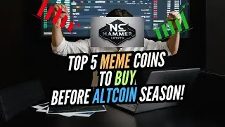 TOP 5 MEME coins to BUY before ALTCOIN SEASON! #toshi #floki #spell #doge #dogecoinnews #torn #meme