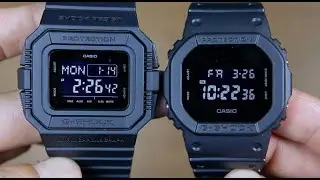 CASIO G-SHOCK DW-D5500BB-1 VS G-SHOCK DW-5600BB-1