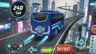 Crazy Bus Mega Ramp Impossible Racing - Bus Stunts Racing - Bus Simulator 3D -Android Gameplay