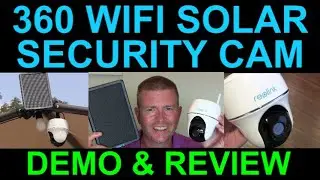 Обзор уличной камеры видеонаблюдения 360 WiFi с питанием от солнечной батареи и ночным видением. Обнаружение движения. Reolink Argus PT