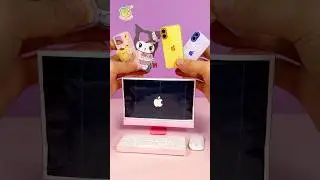 💖Unboxing real miniature iMac, iPhone, case 🖥📱