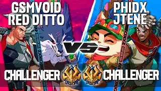 2XKO ▰ GSMVOID - RED DITTO (Warwick-Darius) vs PHIDX - JTENE (Teemo-Ekko) ▰ 2XKO Pro level replays