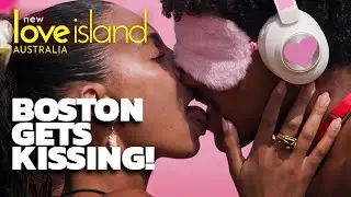 Boston and Sharn impress in the kissing challenge | Love Island Australia 2025