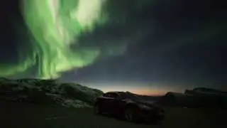 Model S meets Aurora (Realtime video)