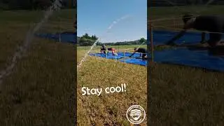 Cool down Obstacle Run #obstaclerun #water