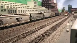 BNSF with empty well cars
