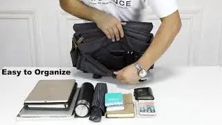 VASCHY  Messenger Bag | Vintage Water-Resistant Waxed Canvas | #shorts | #youtubeshorts
