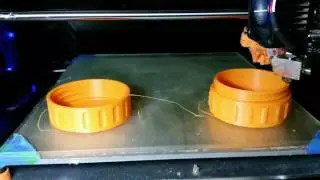 Today's 3D Print - Grease Jar success edc failure timelapse