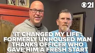 Formerly-unhoused man thanks officer, landlord who gave him 'a new start'