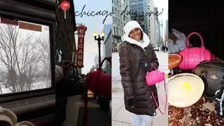 chicago day 1! we took the train, shopping, + more | 📍chi town 