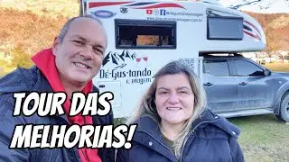 TOUR das MUDANÇAS NO CAMPER MOTORHOME e NO CARRO depois de RODARMOS SETE MESES pelo SUL da AMÉRICA