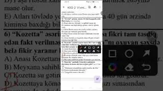 6-cı sinif KSQ 2 &ndash; A Variantı | Ədəbiyyat Suallarının Sadə və Aydın İzahı 🌟