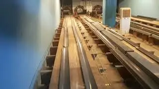 bowling alley floor installation #installation #bowling #games .
